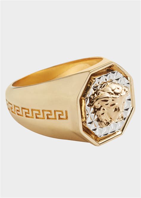 versace ring medusa octagon|versace engagement rings.